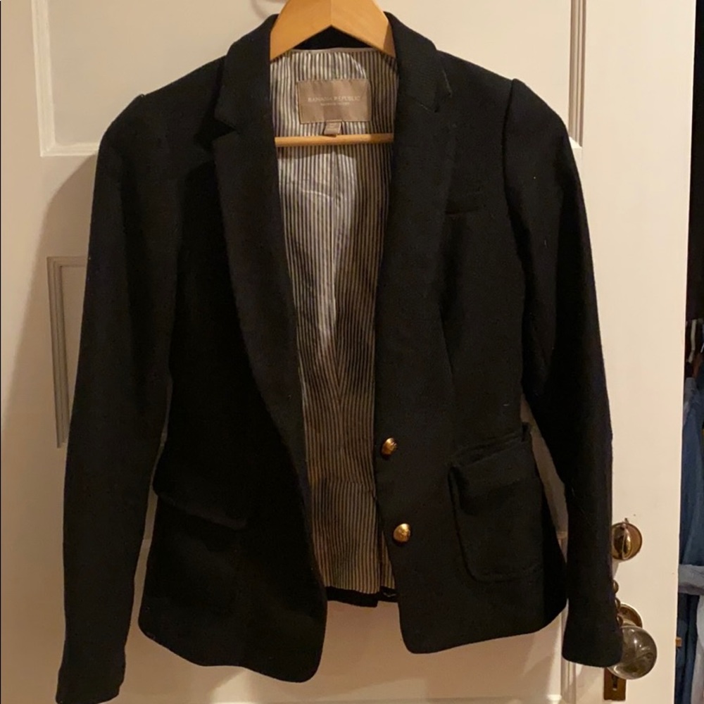 Banana Republic suit jacket / blazer - black